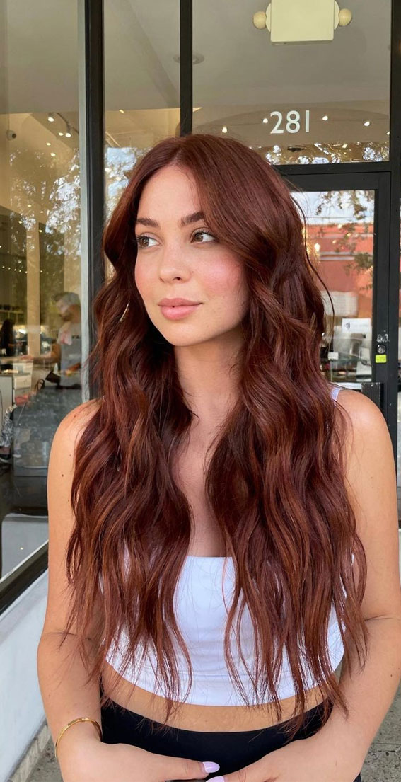 copper hair color, auburn hair color, ginger hair color, fall hair color trends, fall hair color ideas, fall hair color trends 2022, light copper hair color, dark copper hair color, autumn hair colour 