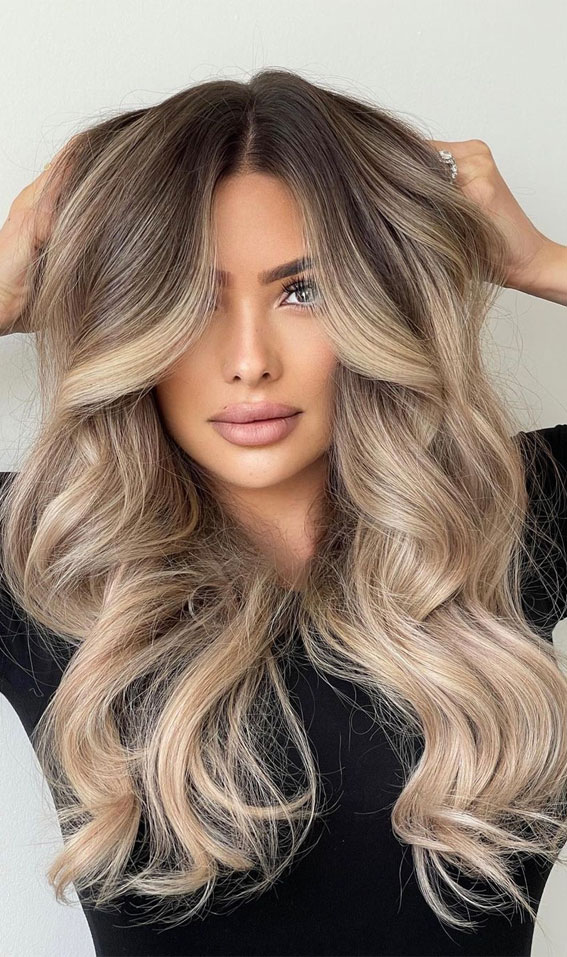 50 Fabulous Fall Hair Color Ideas For Autumn 2022 : Beige-Sand Blonde  Balayage
