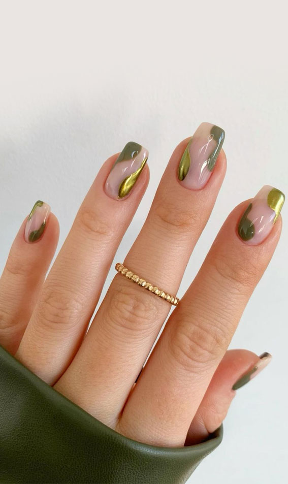 thanksgiving nails, thanksgiving nail ideas, fall nails 2022, autumn nails, fall nail ideas 2022, fall nail designs 2022, fall nails designs, plaid nails, fall french tip nails, fall nails acrylic, brown nails, brown gradient nails, fall leave nails