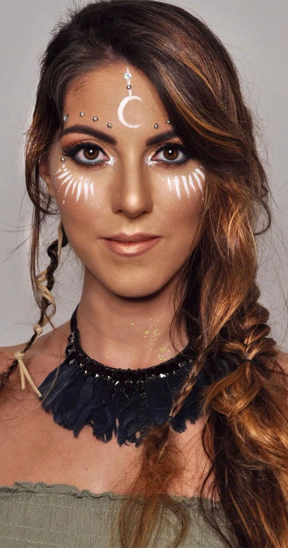 25 Awesome Tribal Makeup Ideas : Maquillaje Tribal