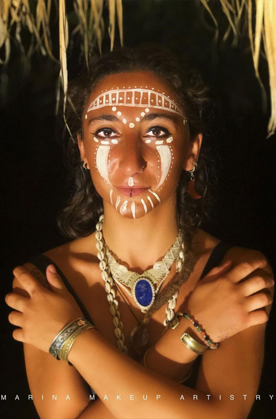25 Awesome Tribal Makeup Ideas : Tribal Vibes