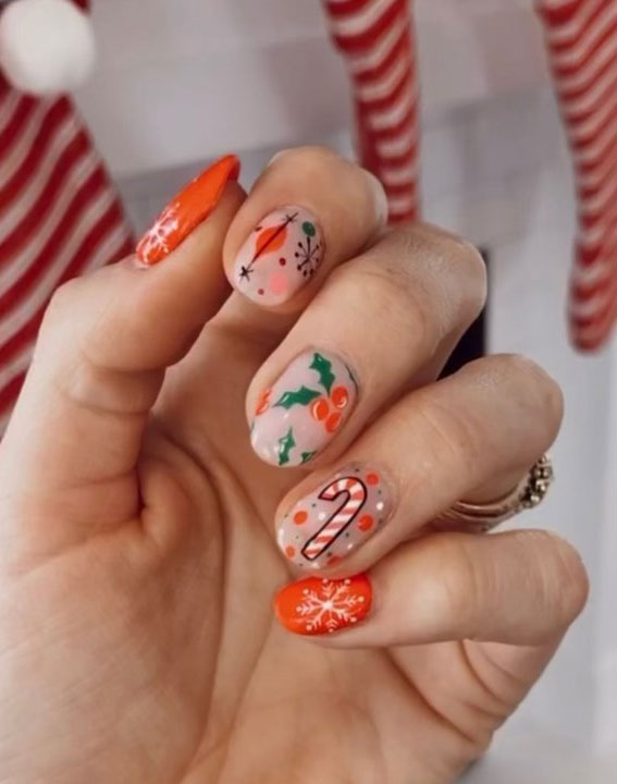 7 Candy Cane Nail Ideas That Aren't Cheesy