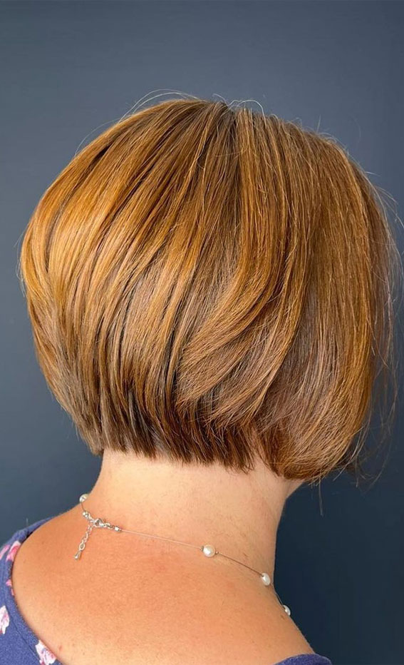 50+ Haircut & Hairstyles for Women Over 50 : Layered bob for movement