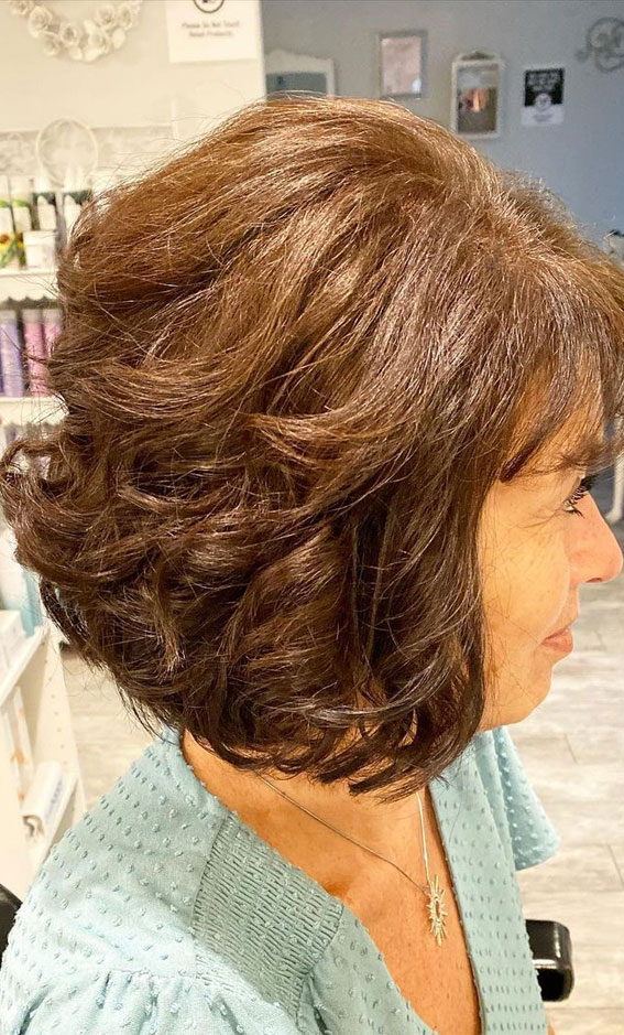 50+ Haircut & Hairstyles for Women Over 50 : Blonde Highlights + Layered  Medium Length