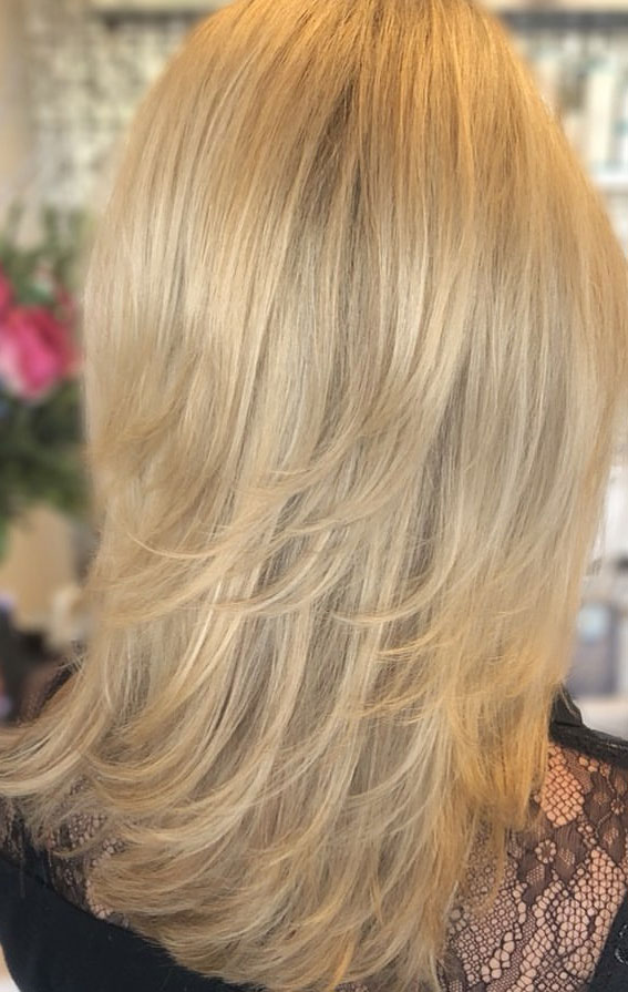 50+ Haircut & Hairstyles for Women Over 50 : Blonde Illusion of Voluminous  Hair