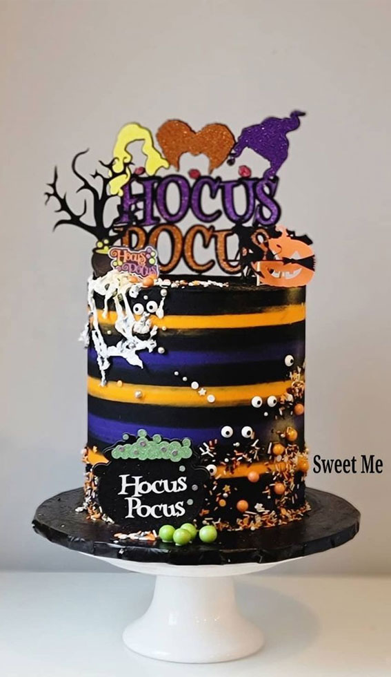 100+ Cute Halloween Cake Ideas : Hocus Pocus Cake