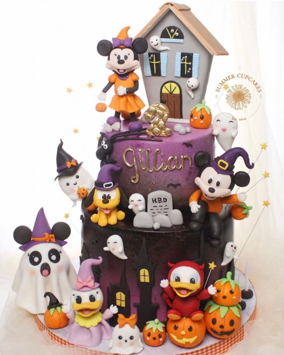 100+ Cute Halloween Cake Ideas : Disney Halloween Cake