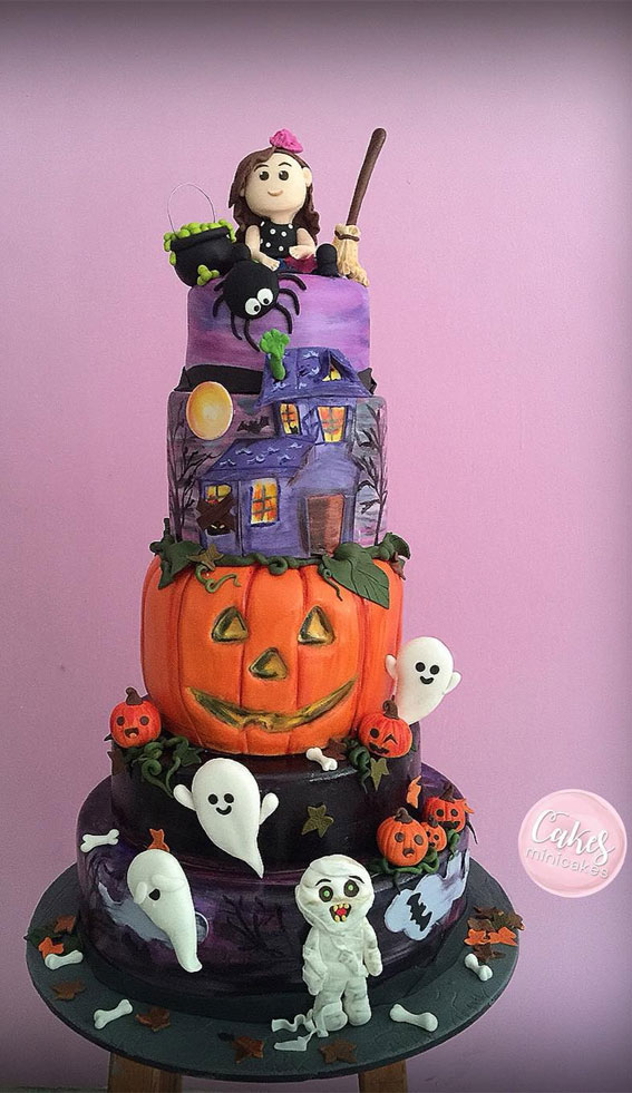 100+ Cute Halloween Cake Ideas : Creative Halloween Cake