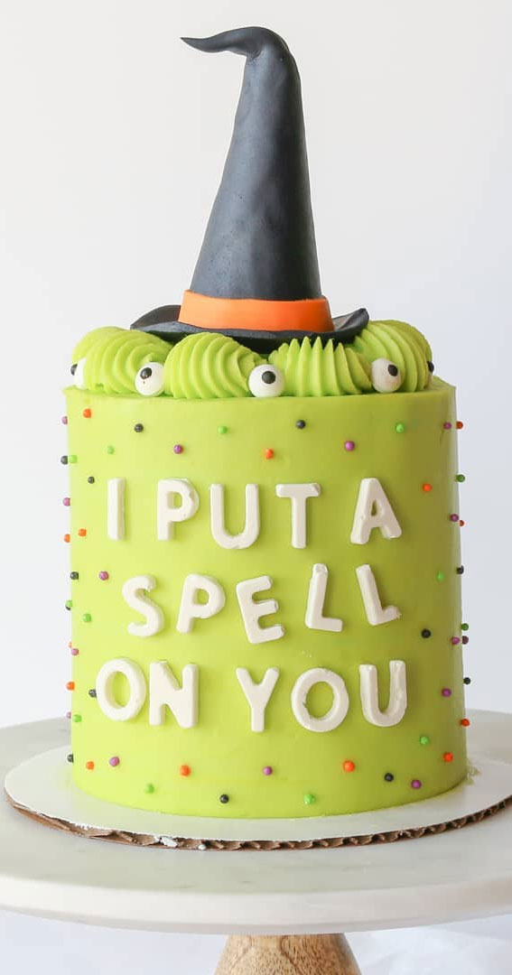 100+ Cute Halloween Cake Ideas : I put a spell on you