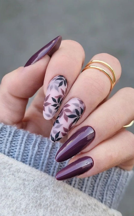 november nails | November nails, Nails, Ombre acrylic nails