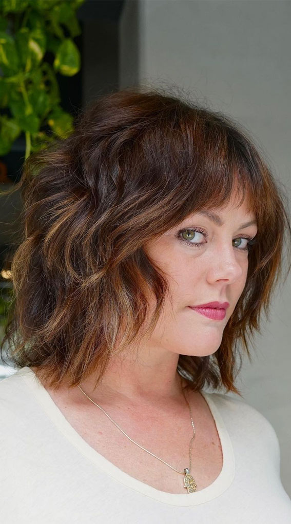 50+ Ways to Wear Short Hair with Bangs for a Fresh New Look - The Cuddl | Short  hair styles for round faces, Short hair with bangs, Medium hair styles