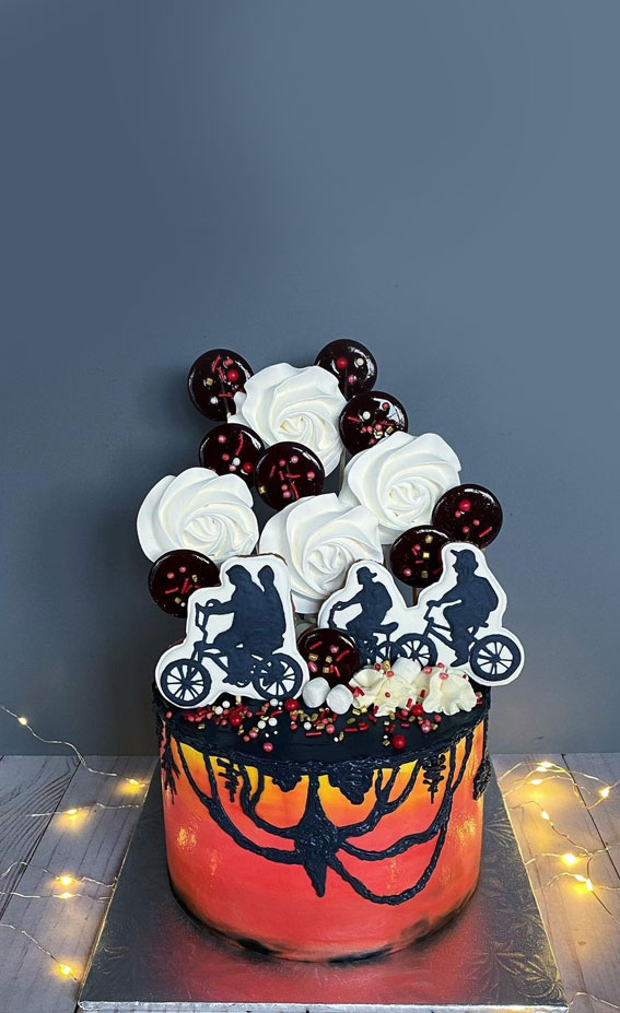 40+ Awesome Stranger Things Cake Ideas : Upside Down Cake