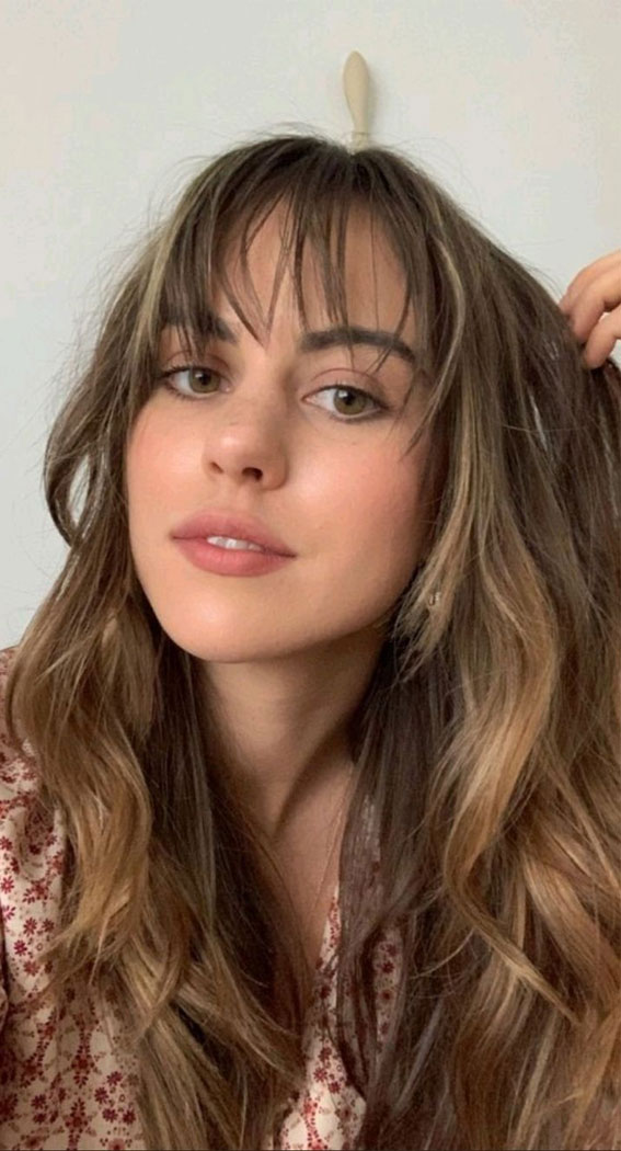 30 Cute Fringe Hairstyles For Your New Look Layered Bronde Fringe