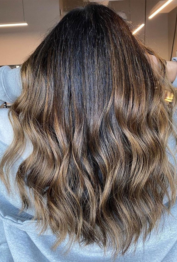 50+ Trendy Hair Colour For Every Women : Soft Brunette Balayage