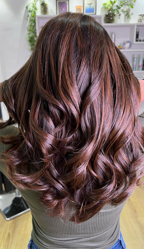 50+ Trendy Hair Colour For Every Women : Brown Reddish Tones