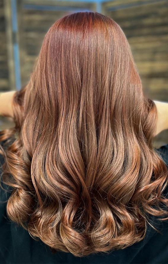 50+ Trendy Hair Colour For Every Women : Red Tawny + Bright Chestnut
