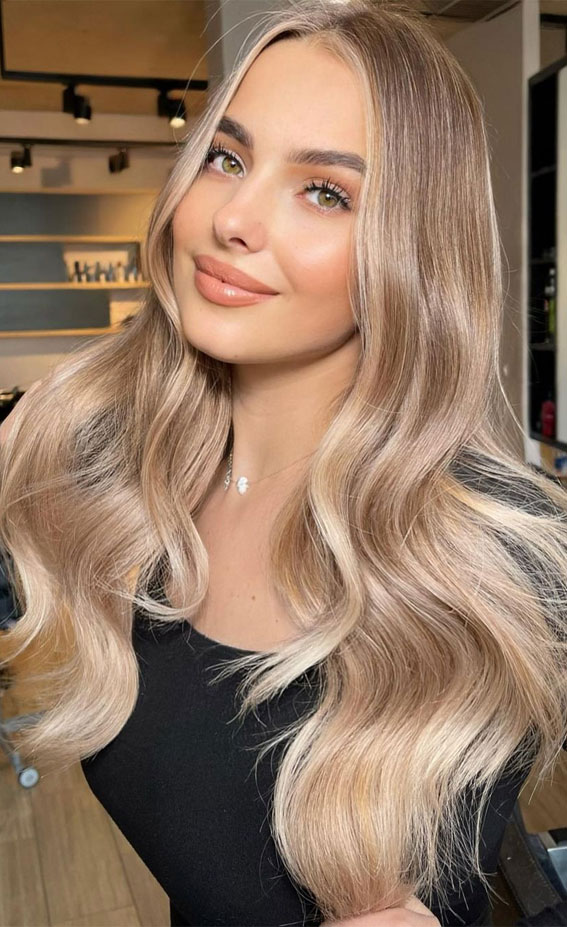 50+ Trendy Hair Colour For Every Women : Silky Creamy Blonde