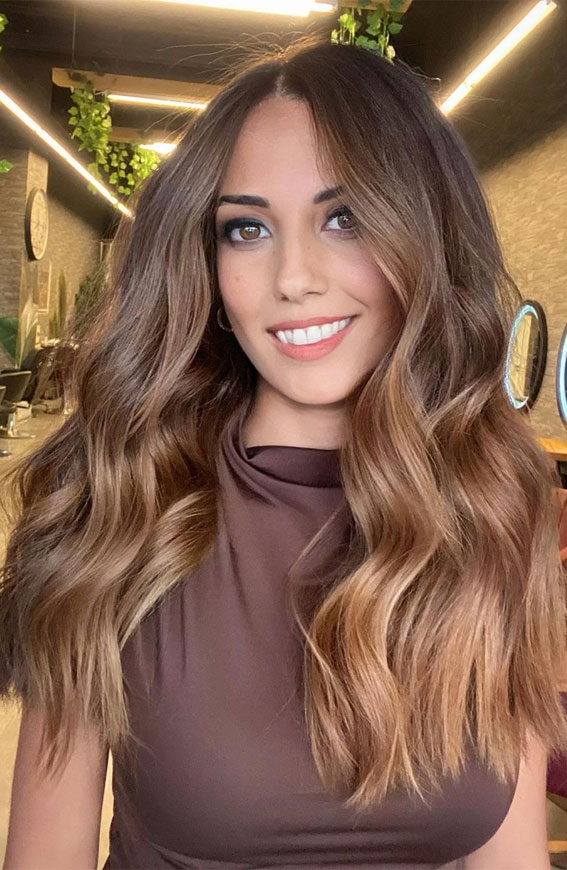 50+ Trendy Hair Colour For Every Women : Brown Chestnut To Caramel