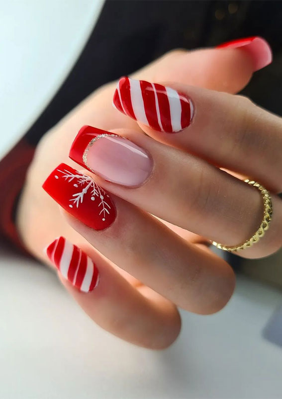 christmas nails, christmas nail designs, simple christmas nails, festive nails, simple christmas nails, christmas nail ideas, christmas nail art designs, red nails, winter snowflake nails, christmas nails 2022, holiday nails, xmas nails