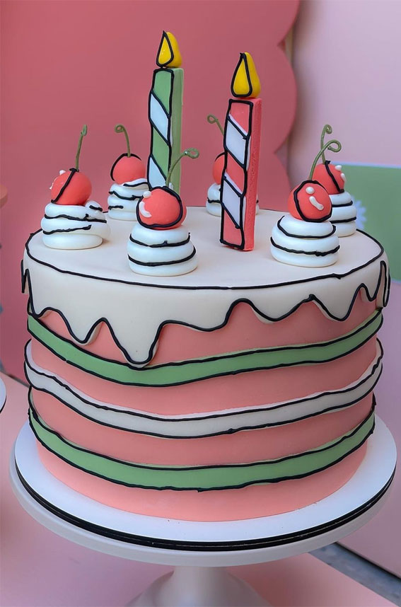 M400) Cartoon Theme Birthday Cake (1 Kg). – Tricity 24