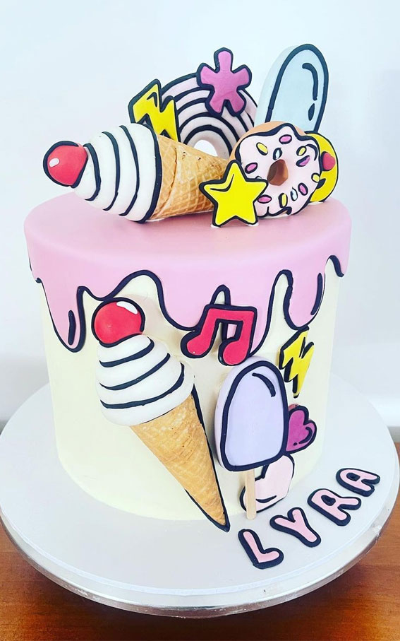 30+ Cute Comic Cakes For Cartoon Lovers : Fun Comic Birthday Cake