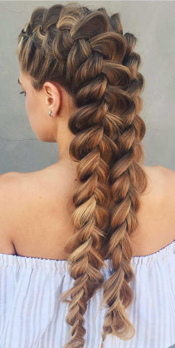 50+ Braided Hairstyles To Try Right Now : Pancake French Braids
