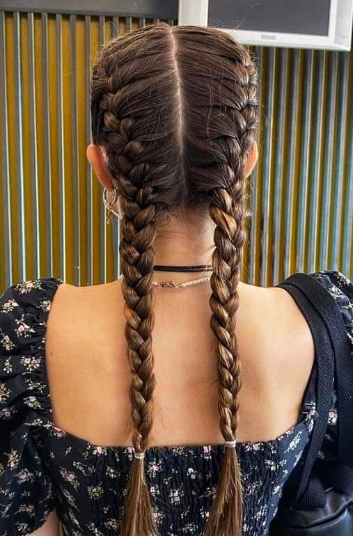 50+ Braided Hairstyles To Try Right Now : French Braids for Weekend