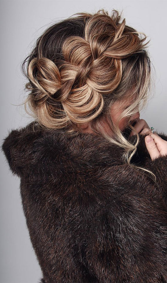 50+ Braided Hairstyles To Try Right Now : Four-strand crown braid
