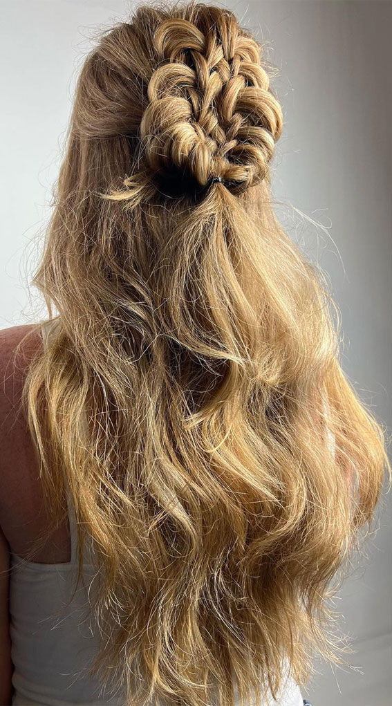 50+ Braided Hairstyles To Try Right Now : Double Staircase Braid Looks