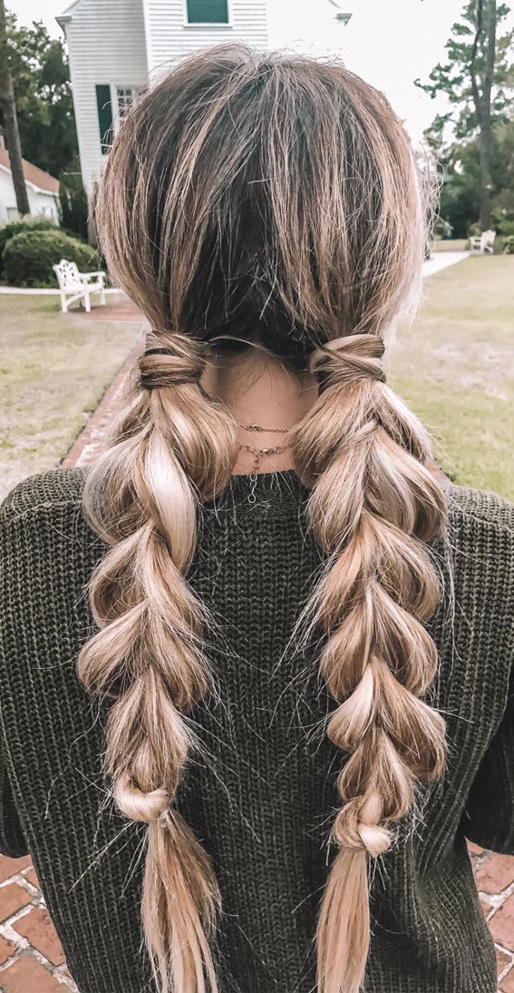50+ Braided Hairstyles To Try Right Now : Summer Pull Through Braids