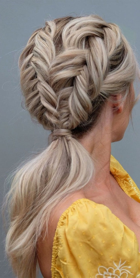50+ Cute Hairstyles For Any Occasion : Double Dutch Fishtails