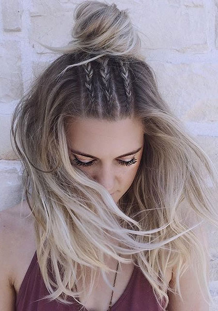 50+ Braided Hairstyles To Try Right Now : French braids and messy buns