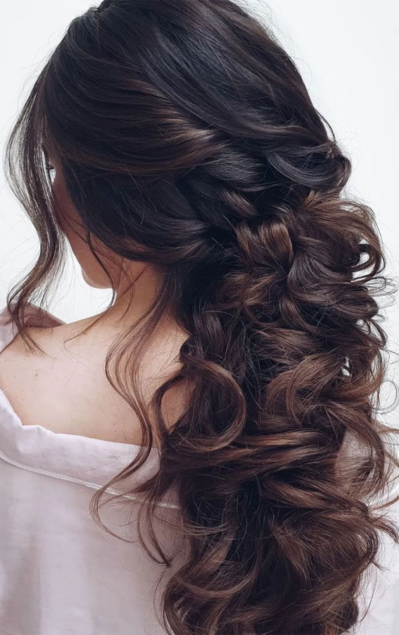 45 Half Up Half Down Prom Hairstyles : Textured Half Up for Brunette