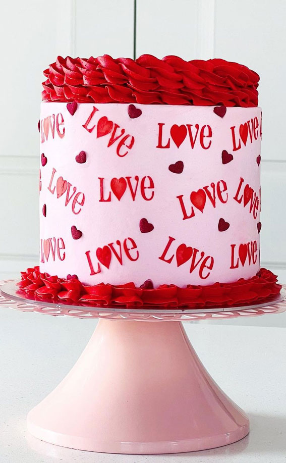 Valentine Day Fondant Cake - Cake by Occasion