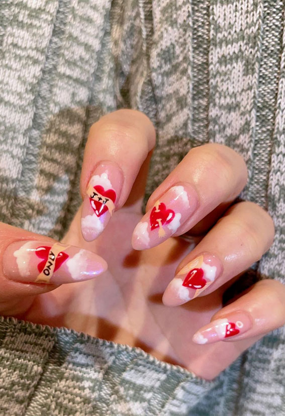 59 Cutest Valentine’s Day Nails To Wear Right Now : Love is in the air