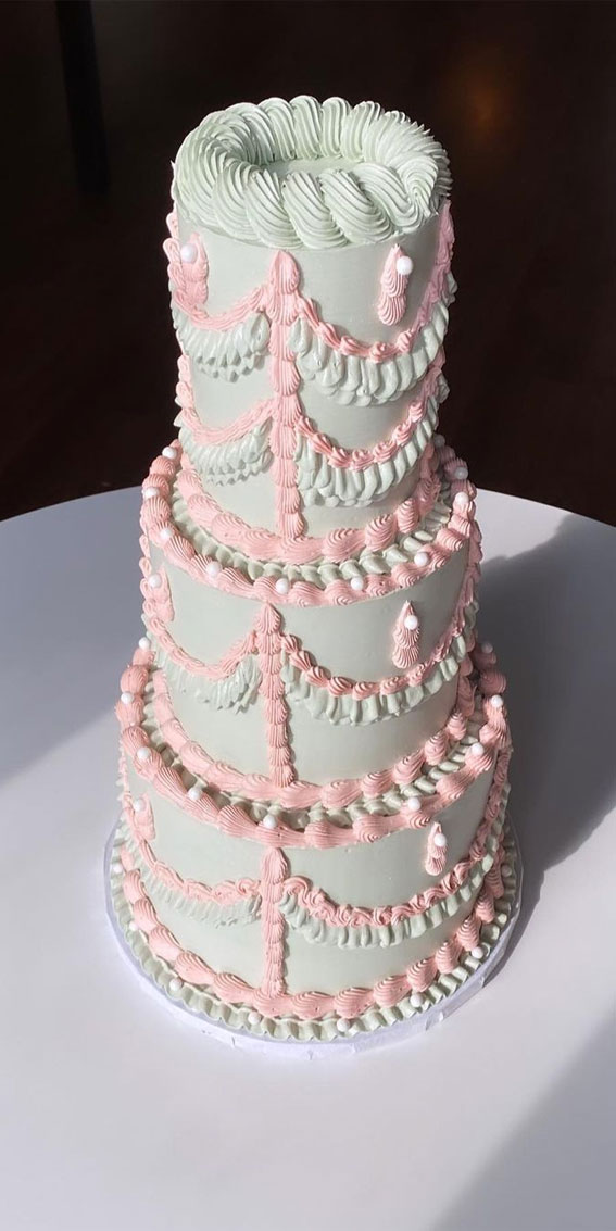 Top 50 Wedding Cake Trends 2023 : Three Tier Butter Cake