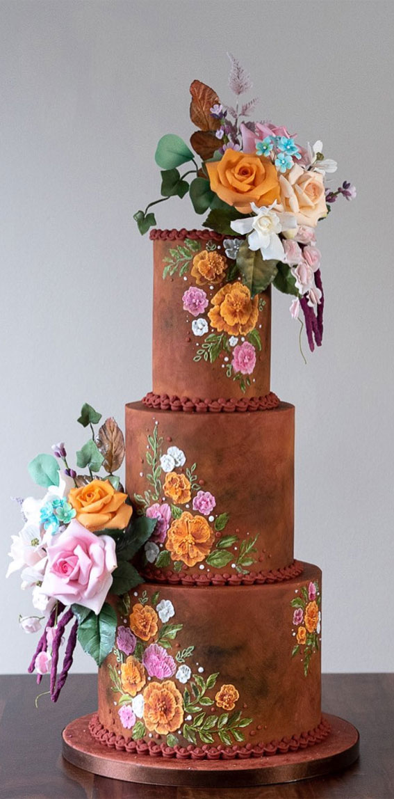 Top 50 Wedding Cake Trends 2023 : Warm & Vibrant