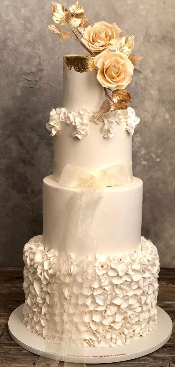 Top 50 Wedding Cake Trends 2023 : Petal Wedding Cake