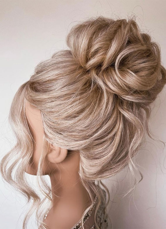 53 Best Wedding Hairstyles For 2023 Brides : Gorgeous High Updo