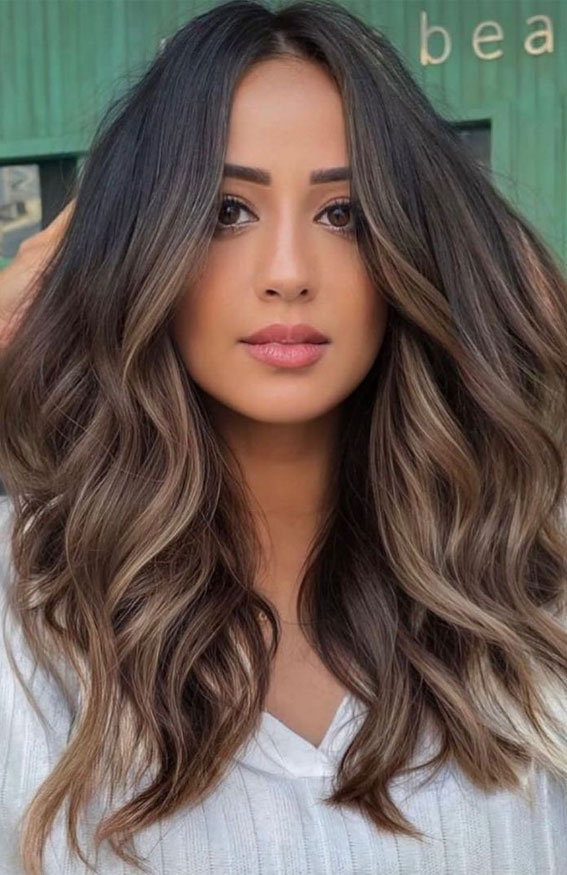 30+ Hair Colour Trends To Try in 2023 : Ombre Caramel Beige