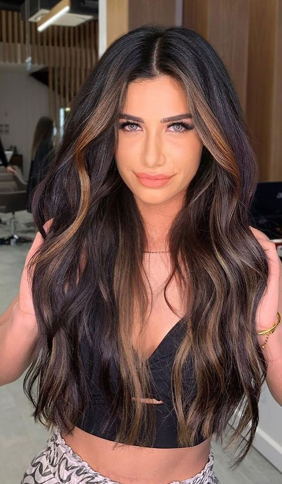 30+ Hair Colour Trends To Try in 2023 : Copper Brown Money Piece
