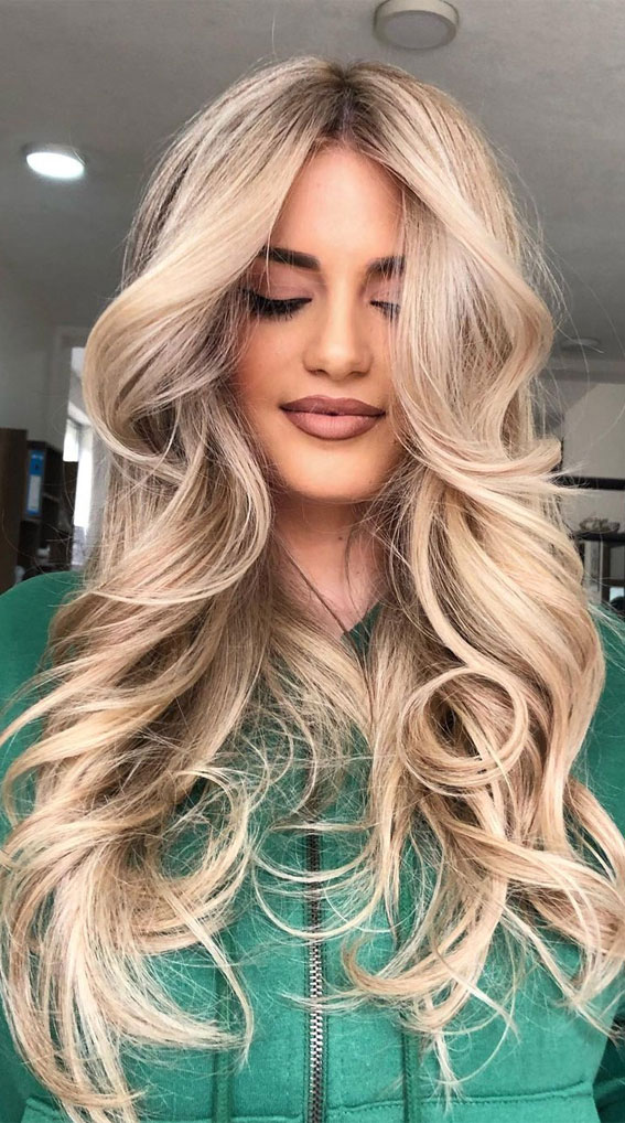 40 Dirty Blonde Hair Colour Ideas : Champagne with Subtle Brown