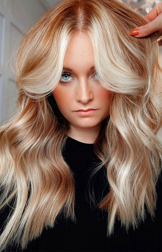 40 Dirty Blonde Hair Colour Ideas : Copper With Light Blonde Highlights