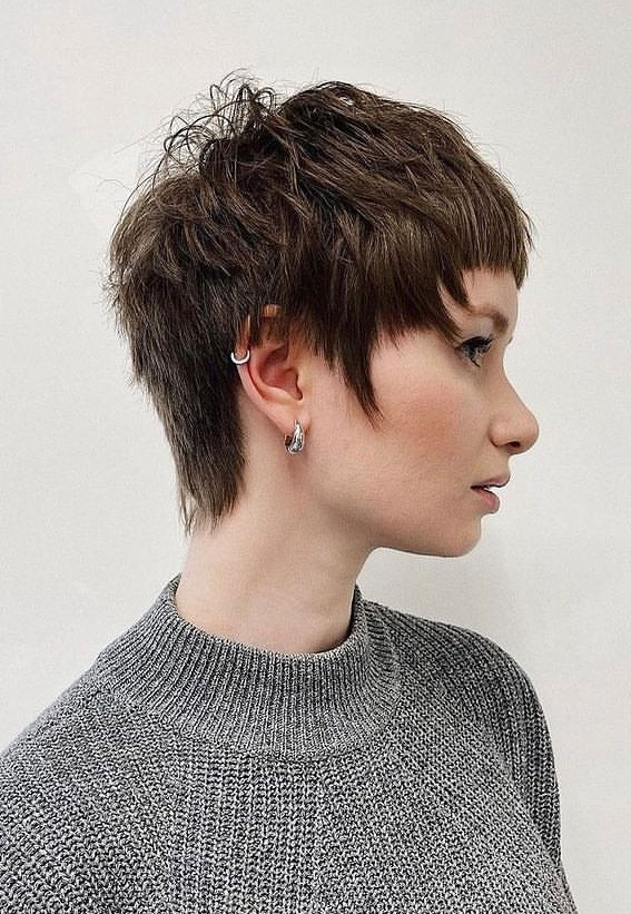 50+ New Haircut Ideas For Women To Try In 2023 : Uneven Pixie