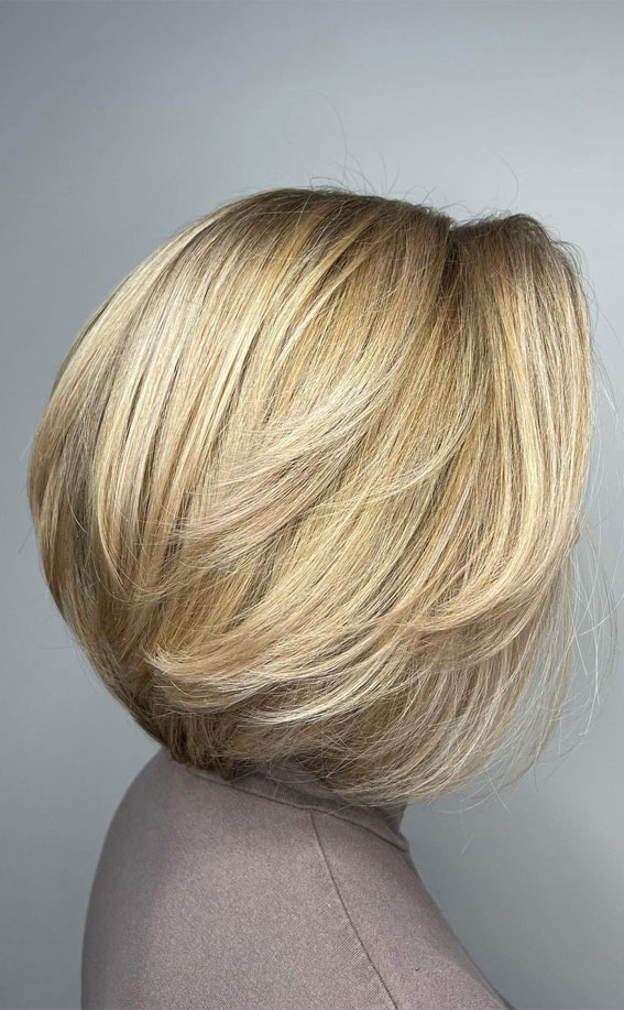 50+ New Haircut Ideas For Women To Try In 2023 : Volume Vanilla Blonde Bob