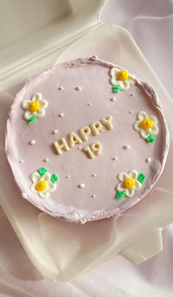 40+ Cute Simple Birthday Cake Ideas : 19th Birthday Cake