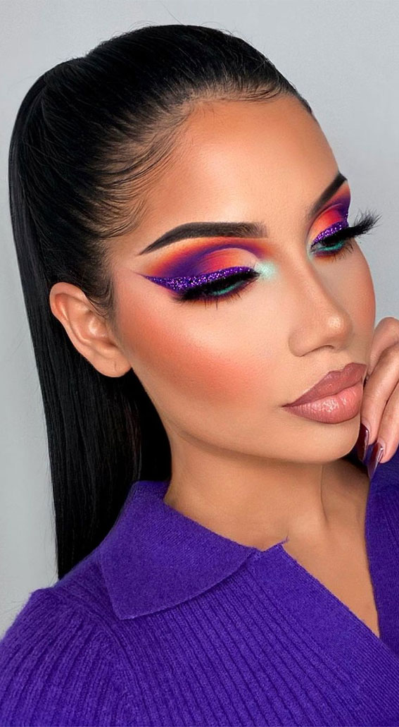 50+Makeup Looks To Make You Shine in 2023 : Dreamy Sunset