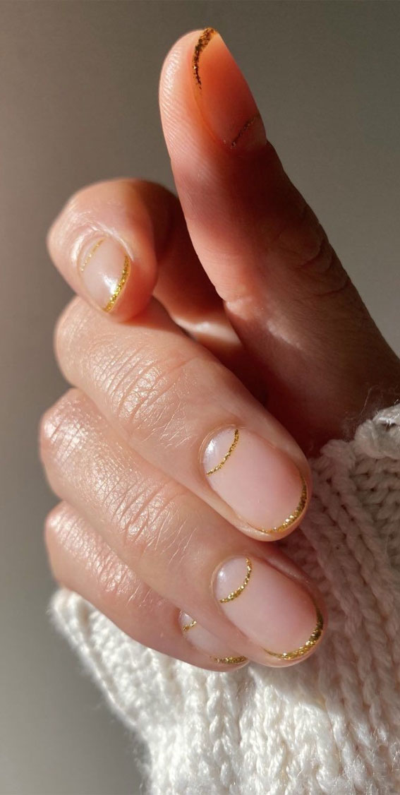40 Awesome Spring Nail Ideas 2023 : Dainty French Tips