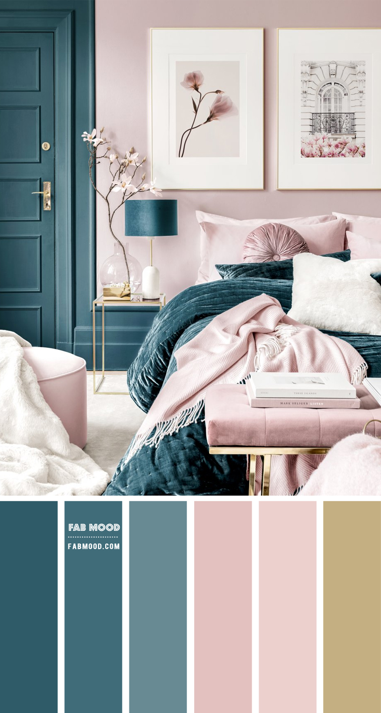 blue teal and blush, blue teal and blush color combination, blue teal and blush color scheme, blue teal and blush color