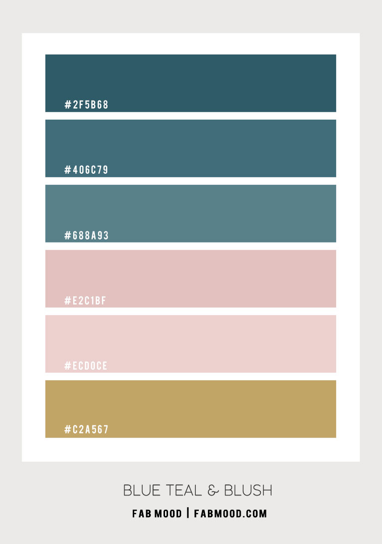 blue teal and blush, blue teal and blush color combination, blue teal and blush color scheme, blue teal and blush color